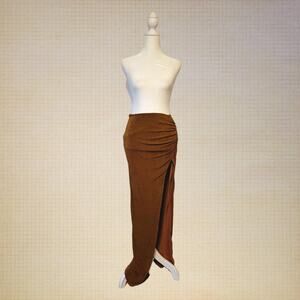 Lovers and Friends, XS | Ricky Maxi Skirt Ruched taffeta fabric